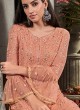 Peach Party Wear Palazzo Suit Rahnuma 1106 By Sybella Creations SC/016449