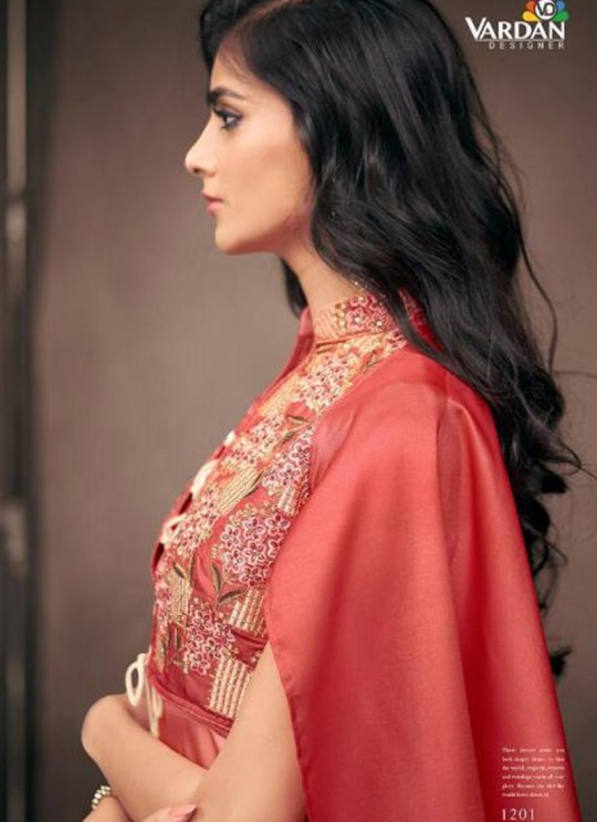 Pink Satin Silk Contemporary Ready Made Gown 1201 By Vardan Pink Satin Silk Contemporary Ready Made Gown 1201 By Vardan
