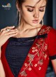 Red Rayon Party Wear Embroidered Designer Kurti Gulnaz Vol 1 6006 By Vardan Designer