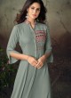 Grey Rayon Office Wear Designer Kurti 6017 By Vardan