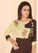 Brown Rayon Party Wear Designer Kurti 6025 By Vardan Brown Rayon Party Wear Designer Kurti 6025 By Vardan