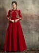 Red Tapeta Silk Ready Made Gown For Bridesmaids Gold 1406C By Vardan Red Tapeta Silk Ready Made Gown For Bridesmaids Gold 1406C By Vardan