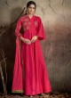 Pink Tapeta Silk Evening Ready Made Three Piece Gown 1401 By Vardan