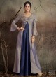 Blue Tapeta Silk Evening Ready Made Three Piece Gown 1403 By Vardan