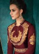 Maroon Festival Wear Designer Gown Rozi Gold Vol 1 By Vardan 51012D Maroon Festival Wear Designer Gown Rozi Gold Vol 1 By Vardan 51012D