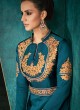 Rozi Platinum Vol 1 By Vardan 51012H Teal Blue Designer Gown Rozi Platinum Vol 1 By Vardan 51012H Teal Blue Designer Gown