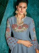 Embroidered Designer Gown Rozi Silver Vol 1 By Vardan 51018E Embroidered Designer Gown Rozi Silver Vol 1 By Vardan 51018E