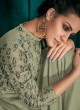 Triva Silk Green Ceremony Designer Gown Rozi Vol 1 By Vardan 51016