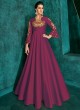 Rozi Diamond Vol 1 By Vardan 51018H Magenta Party Wear Triva Silk Designer Gown