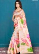 Peach Khadi Silk Printed Festival Wear Designer Saree Vellora Saree Vol 2 1136 By Vellora