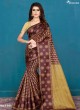 Brown Art Silk Printed Festival Wear Designer Saree Vellora Saree Vol 2 1141 By Vellora