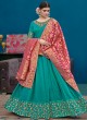 Sea Green Silk Party Wear Floor Length Anarkali Alicia 10122 By Vipul Fashions