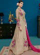 Beige Silk Party Wear Indo Western Suit Alicia 10123 By Vipul Fashions