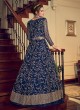Navy Blue Net Floor Length Anarkali Julia 4551 By Vipul Fashions SC/016778