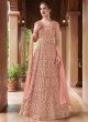 Peach Net Abaya Style Anarkali Blitz 4500 By Vipul Fashions SC/012715