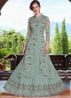 Grey Satin Abaya Style Anarkali Blitz 4502 By Vipul Fashions SC/012717