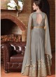 Grey Net Abaya Style Anarkali Blitz 4505 By Vipul Fashions SC/012720