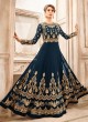 Blue Georgette Wedding Abaya Style Anarkali Mastani 1005 By Zaira SC/006852