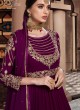 Purple Georgette Wedding Floor Length Anarkali Mastani Vol-2 1124 By Zaira SC/013633