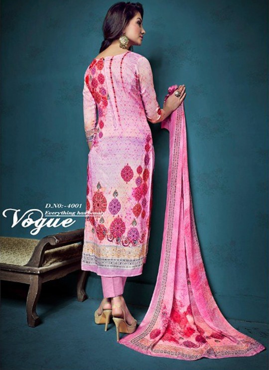 Pink Cotton Satin Festival Straight Cut Suit Shanaya 4001 By Zaira SC/010678