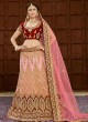 Light Pink Pure Silk A-Line Lehenga For Bride Zikkara Vol 7 9007 By Zikkra Light Pink Pure Silk A-Line Lehenga For Bride Zikkara Vol 7 9007 By Zikkra