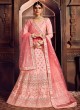 Pink Silk Embroidered A-Line Lehenga For Indian Brides Zikkra Vol 11 By Zikkra 11001