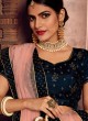 Royal Blue Velvet Embroidered A-Line Lehenga For Indian Brides Zikkra Vol 11 By Zikkra 11007