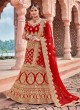 Red Velvet Bridal A-Line Lehenga Zikkra Vol 12 By Zikkra 12001 Red Velvet Bridal A-Line Lehenga Zikkra Vol 12 By Zikkra 12001