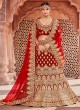 Red Velvet Bridal A-Line Lehenga Zikkra Vol 12 By Zikkra 12005 Red Velvet Bridal A-Line Lehenga Zikkra Vol 12 By Zikkra 12005