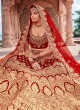Red Velvet Bridal A-Line Lehenga Zikkra Vol 12 By Zikkra 12005 Red Velvet Bridal A-Line Lehenga Zikkra Vol 12 By Zikkra 12005