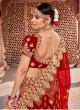 Red Velvet Bridal A-Line Lehenga Zikkra Vol 12 By Zikkra 12005