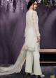 Off White Net Wedding Wear Pant Style Suit Ziona Emotions  25008 Set By Zoya SC/011104