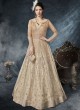 Beige Net Wedding Wear Floor Length Anarkali Celebrations 26005 By Zoya SC/012503