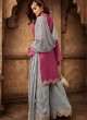 Fuchsia Georgette Wedding Wear Palazzo Suit Moments 29006 Set By Zoya SC/014023