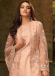 Pink Net Party Wear Pant Style Suit Emotions 32007 By Zoya