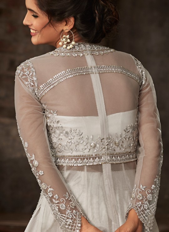 Off White Net Bridal Pakistani Suit Passion 33002 By Zoya SC/017039