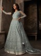 Grey Net Bridal Pakistani Suit Passion 33004 Set By Zoya