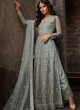 Grey Net Bridal Pakistani Suit Passion 33004 Set By Zoya