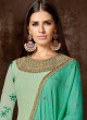 Green Georgette Embroidered Party Wear Straight Cut Suit 105 Color 105A Color By Nakkashi SC/011240