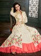 Cream Georgette Embroidered Floor Length Anarkali Suit  Vidhisha 31001 By Arihant