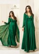 Green Satin Georgette Embroidered Patch Work Party Wear Kurti SILKY TOUCH NX 4008 By Arihant