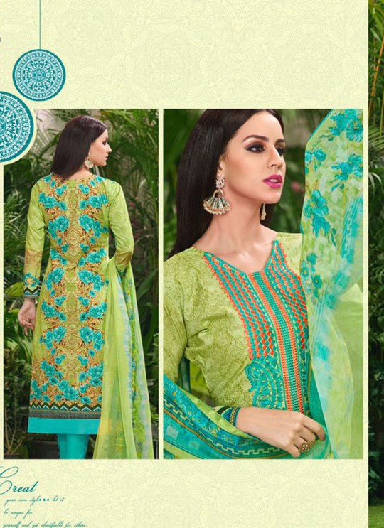 Green Cotton Straight Cut Suit HOUSE OF COTTON 2002 By Deepsy Green Cotton Straight Cut Suit HOUSE OF COTTON 2002 By Deepsy