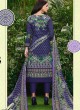 Blue Cotton Straight Cut Suit HOUSE OF COTTON 2008 By Deepsy Blue Cotton Straight Cut Suit HOUSE OF COTTON 2008 By Deepsy