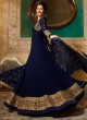 Blue Georgette Floor Length Anarkali AMYRA 9081 By Glossy Full Set