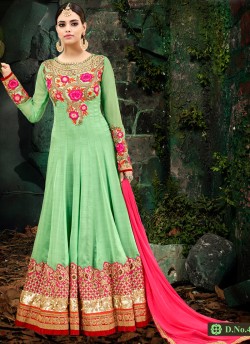 Green Georgette Floor Length Anarkali Maheera 11226 By Hotlady SC/006868