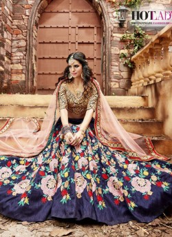 Blue Silk Lehenga Choli Shuhaani Vol 3 3553 By Hotlady SC/002197