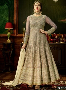 Brown Swiss Shadow Floor Length Anarkali Shahna 3884 By Hotlady SC/006069