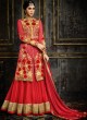 Red Silk, Net Skirt Kameez Safeena Season 4 3991 By Hotlady SC/003148