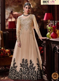 Pink Net Abaya Style Anarkali Sheereen 4221 By Hotlady SC/006602