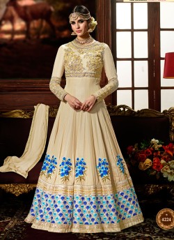 Peach Crape Abaya Style Anarkali Sheereen 4224 By Hotlady SC/006605